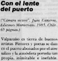 Con el lente del puerto