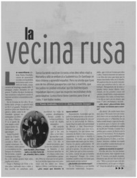 La vecina rusa : [entrevistas]