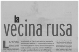 La vecina rusa : [entrevistas]