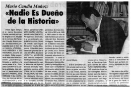 Nadie es dueño de la historia"