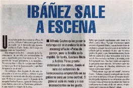 Ibáñez sale a escena