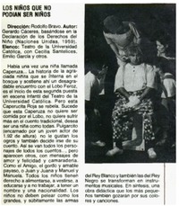 Los niños que no podían ser niños.