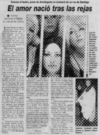 El amor nació tras las rejas.