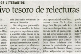 Subjetivo tesoro de relecturas