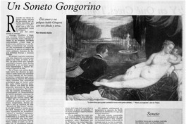 Un soneto gongorino