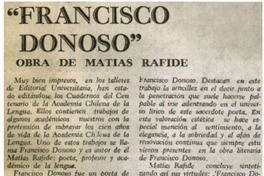 "Francisco Donoso"