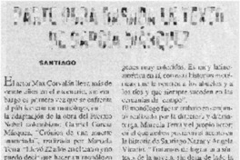 Parte obra basada en texto de García Márquez.