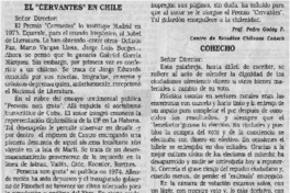 El "Cervantes" en Chile