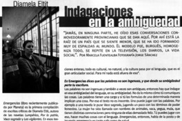 Indagaciones en la ambigüedad : [entrevistas]