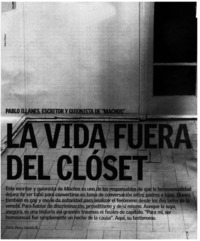 La vida fuera del clóset : [entrevistas]