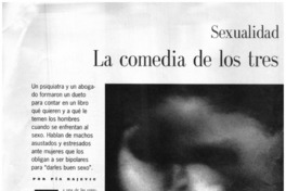 Sexualidad masculina : La comedia de los tres y medio minutos : [entrevistas]