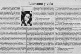 Literatura y vida