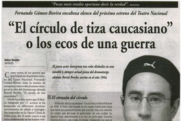 El círculo de tiza caucasiano o los ecos de una guerra