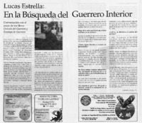 Lucas Estrella: en la búsqueda del guerrero interior : [entrevistas]