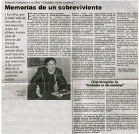 Memorias de un sobreviviente (entrevista)