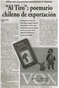 Al Tiro : poemario chileno de exportación