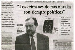 Los crímenes de mis novelas son siempre políticos