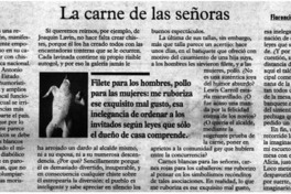 La carne de las señoras