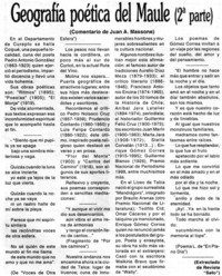 Geografía poética del Maule