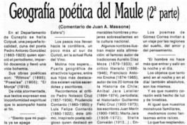 Geografía poética del Maule