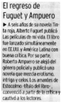 El regreso de Fuguet y Ampuero