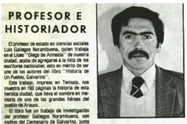 Profesor e historiador.