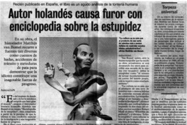 Autor holándes causa furor con enciclopedia sobre la estupidez