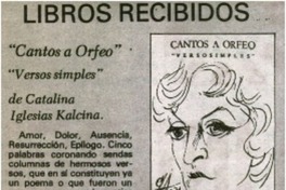 "Cantos a Orfeo"