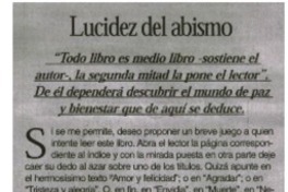 Lucidez del abismo