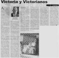 Victoria y victorianos
