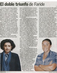 El doble triunfo de Faride.