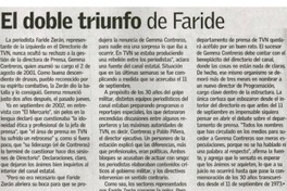 El doble triunfo de Faride.