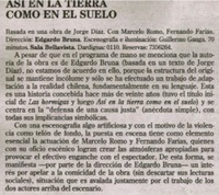 Así en la tierra como en el suelo