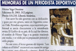Memorias de un periodista deportivo