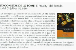 Protagonistas de lo fome.