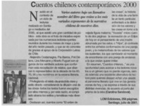 Cuentos chilenos contemporáneos 2000
