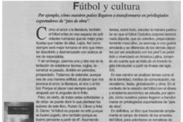 Fútbol y cultura