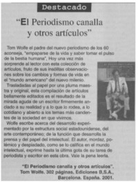 El Periodismo canalla y otros artículos