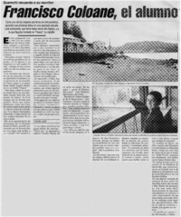Francisco Coloane, el alummno