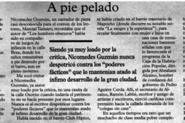 A pie pelado