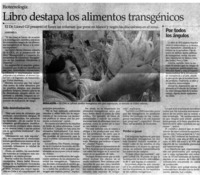 Libro destapa los alimentos transgénicos