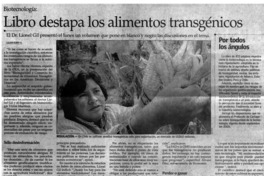 Libro destapa los alimentos transgénicos