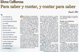 Para saber y contar, y contar para saber