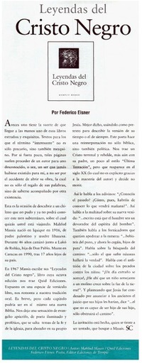 Leyendas del Cristo Negro