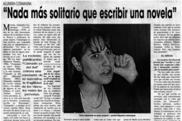 Nada más solitario que escribir una novela : [entrevistas]