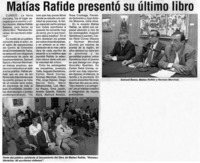 Matías Rafide presentó su último libro