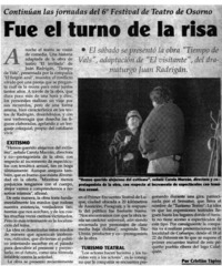 Fue el turno de la risa