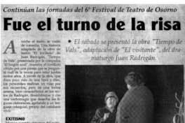 Fue el turno de la risa