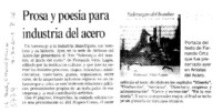 Prosa y poesía para industria del acero