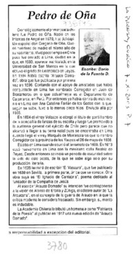 Pedro de Oña